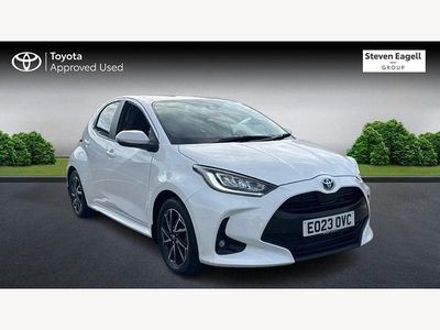 White Used 2023 Toyota Yaris Hybrid Design Hatchback | £20,224 (Fair price)