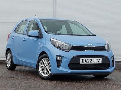 Used Kia Picanto 2022 Blue Hatchback