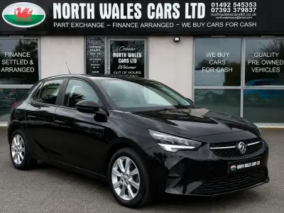Used Vauxhall Corsa 102 HP (75 kW) 2021 Black Hatchback