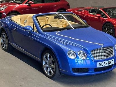 Used Bentley Continental GT Convertible 552 HP (405 kW) 2007 Blue Cabriolet