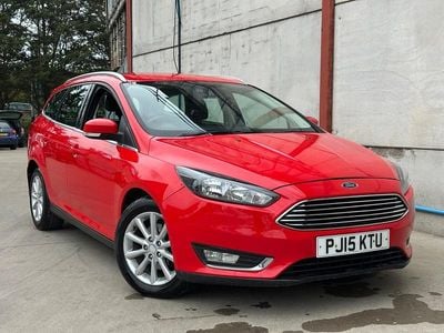 Red Used 2015 Ford Focus Titanium Estate | £4,295 (Fair price)