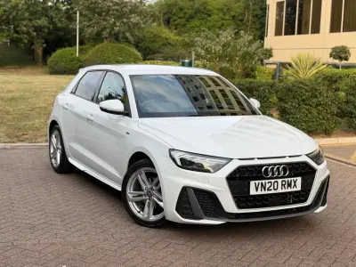 Used Audi A1 Sportback S-Line 150 HP (110 kW) 2020 White Hatchback