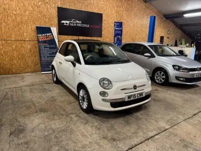 Used Fiat 500 Lounge 69 HP (50 kW) 2015 White Hatchback
