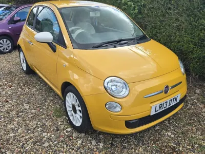 Used Fiat 500 69 HP (50 kW) 2013 Yellow Hatchback