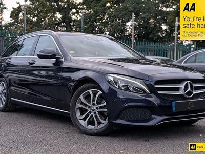 Used Mercedes C220 170 HP (125 kW) 2017 Blue Estate
