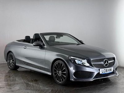 Grey Used 2018 Mercedes C200 AMG line Cabriolet | £16,900 (Good price)