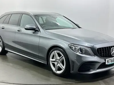 Used Mercedes C300 AMG line 245 HP (180 kW) 2019 Grey Estate