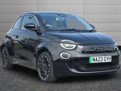 Used Fiat 500e La Prima 86 kW (118 HP) 2023 Black Hatchback