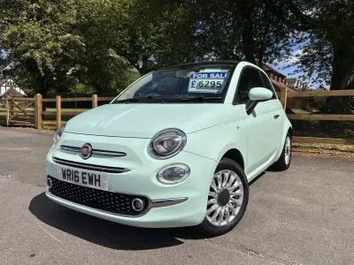 Begagnad Fiat 500C Lounge 69 HK (50 kW) 2016 Grön Cab