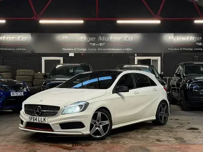 Used Mercedes A250 AMG line 2017 White Hatchback