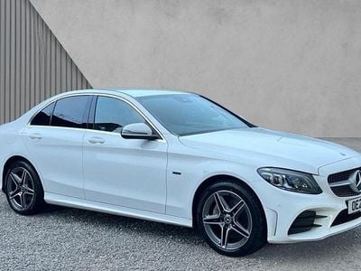 Polar white Used 2021 Mercedes C300e AMG line Sedan | £18,480 (Good price)