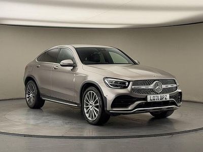 Used Mercedes GLC300e AMG line 2021 Mojave silver Coupe