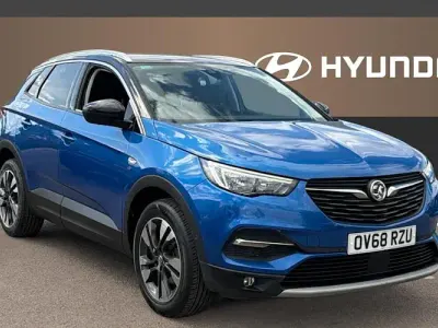Used Vauxhall Grandland X Sport 131 HP (96 kW) 2018 Blue SUV