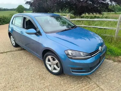 Used VW Golf VII Highline 2013 Blue Hatchback