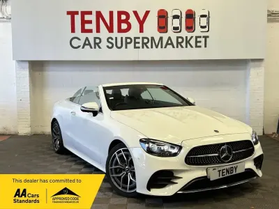 Used Mercedes E300 AMG line 2021 White Cabriolet