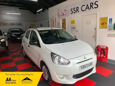 Used Mitsubishi Mirage 70 HP (51 kW) 2013 White Hatchback