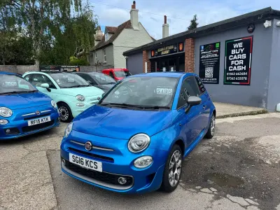 Used Fiat 500 S 69 HP (50 kW) 2016 Blue Hatchback