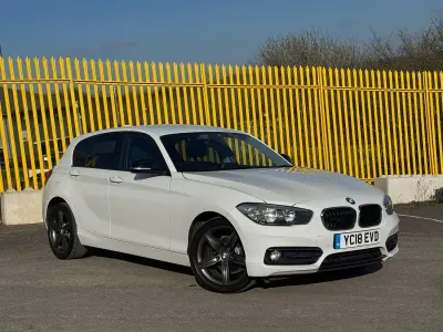 Used BMW 118 Sport Line 136 HP (100 kW) 2018 White Hatchback