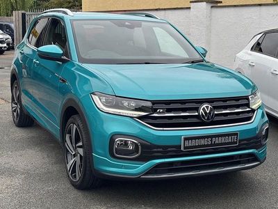 Turquoise Used 2021 VW T-Cross R-line SUV | £16,990 (Fair price)