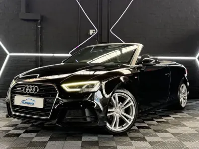 Used Audi A3 Cabriolet S-Line 150 HP (110 kW) 2017 Black Cabriolet