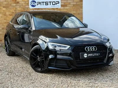 Used Audi A3 S-Line 184 HP (135 kW) 2016 Black Hatchback