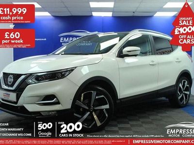 White Used 2019 Nissan Qashqai Tekna SUV | £11,999 (A bit pricey)