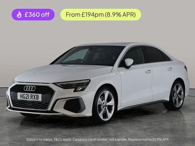 Used Audi A3 S-Line 110 HP (80 kW) 2021 White Sedan