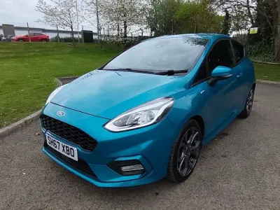 Used Ford Fiesta ST-Line 100 HP (73 kW) 2017 Blue Hatchback