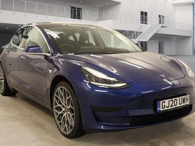 Used Tesla Model 3 Standard Range 366 kW (498 HP) 2020 Blue Sedan