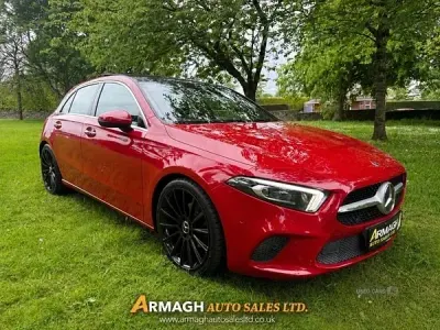Used Mercedes A180 Premium Plus 116 HP (85 kW) 2019 Red Hatchback