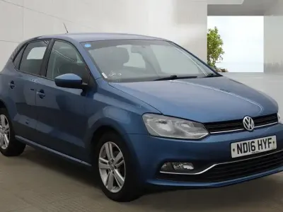 Used VW Polo Match 88 HP (64 kW) 2016 Blue Hatchback