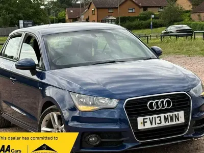Used Audi A1 Sportback S-Line 122 HP (89 kW) 2013 Blue Hatchback