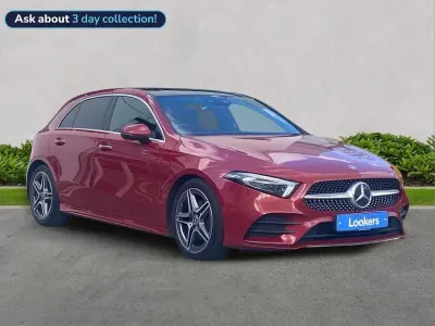 Used Mercedes A200 AMG Line Premium Plus 150 HP (110 kW) 2021 Red Hatchback