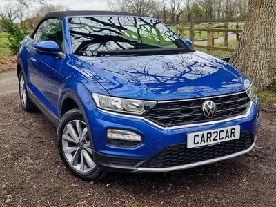 Begagnad VW T-Roc Cabriolet Design 150 HK (110 kW) 2022 Blå Cab