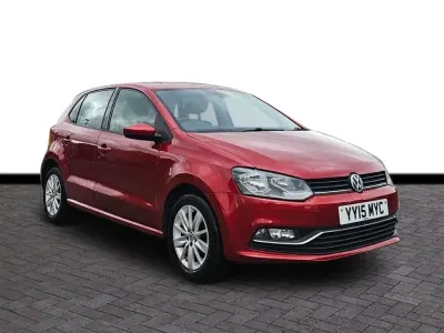 Used VW Polo SE 90 HP (66 kW) 2015 Red Hatchback