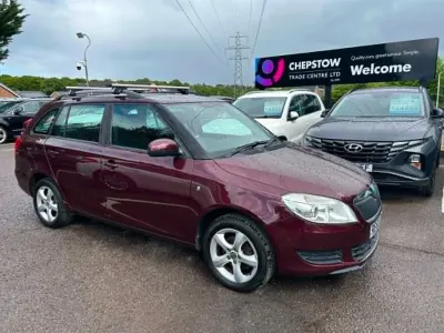 Used Skoda Fabia SE 75 HP (55 kW) 2010 Maroon Estate