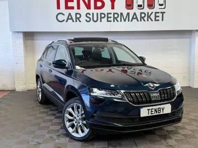 Used Skoda Karoq 150 HP (110 kW) 2019 Blue SUV