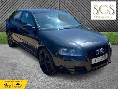 Used Audi A3 102 HP (75 kW) 2011 Black Hatchback
