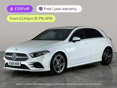 Used Mercedes A200 AMG line 163 HP (119 kW) 2019 White Hatchback