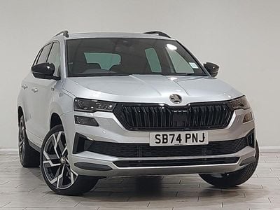 Used Skoda Karoq SportLine 150 HP (110 kW) 2024 Silver SUV