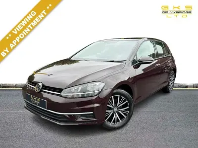 Used VW Golf VII SE 125 HP (91 kW) 2018 Black Hatchback