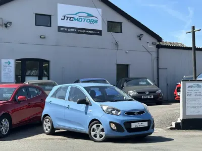 Begagnad Kia Picanto Air 2011 Blå Halvkombi