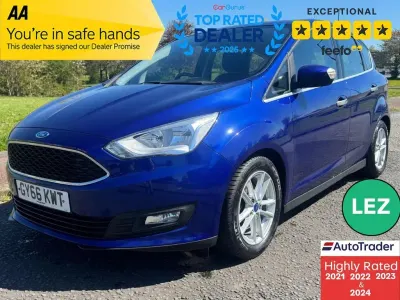 Begagnad Ford C-MAX Zetec 120 HK (88 kW) 2016 Blå Minibuss