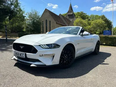 Used Ford Mustang GT Convertible 450 HP (330 kW) 2018 White Cabriolet