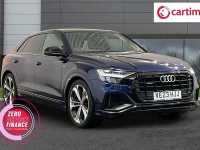 Used Audi Q8 Black Edition 340 HP (250 kW) 2023 Blue SUV