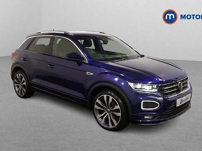 Used VW T-Roc R-line 150 HP (110 kW) 2020 Blue SUV