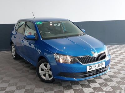 Used Skoda Fabia SE 75 HP (55 kW) 2018 Blue Hatchback