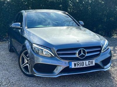 Used Mercedes C220 AMG line 170 HP (125 kW) 2018 Grey Sedan
