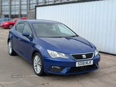 Begagnad Seat Leon SE Dynamic 110 HK (80 kW) 2018 Blå Halvkombi