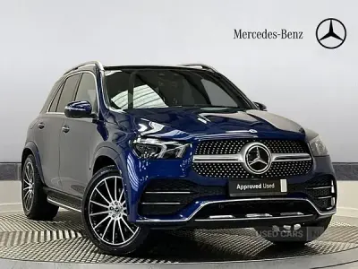 Usado Mercedes GLE300 AMG line 2021 Azul Carrinha